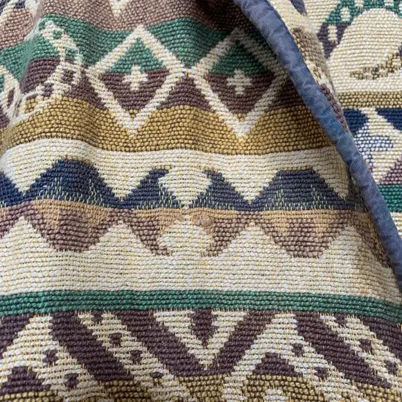 Vintage 80s New Identity women's woven cotton southwestern print blazer XL - Picture 10 of 10